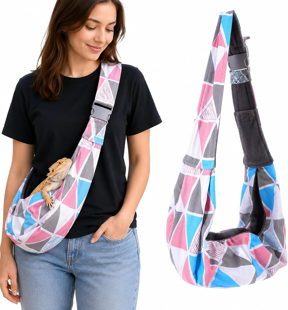 balacoo Bearded Dragon Carrier with Adjustable Strap for Outdoor