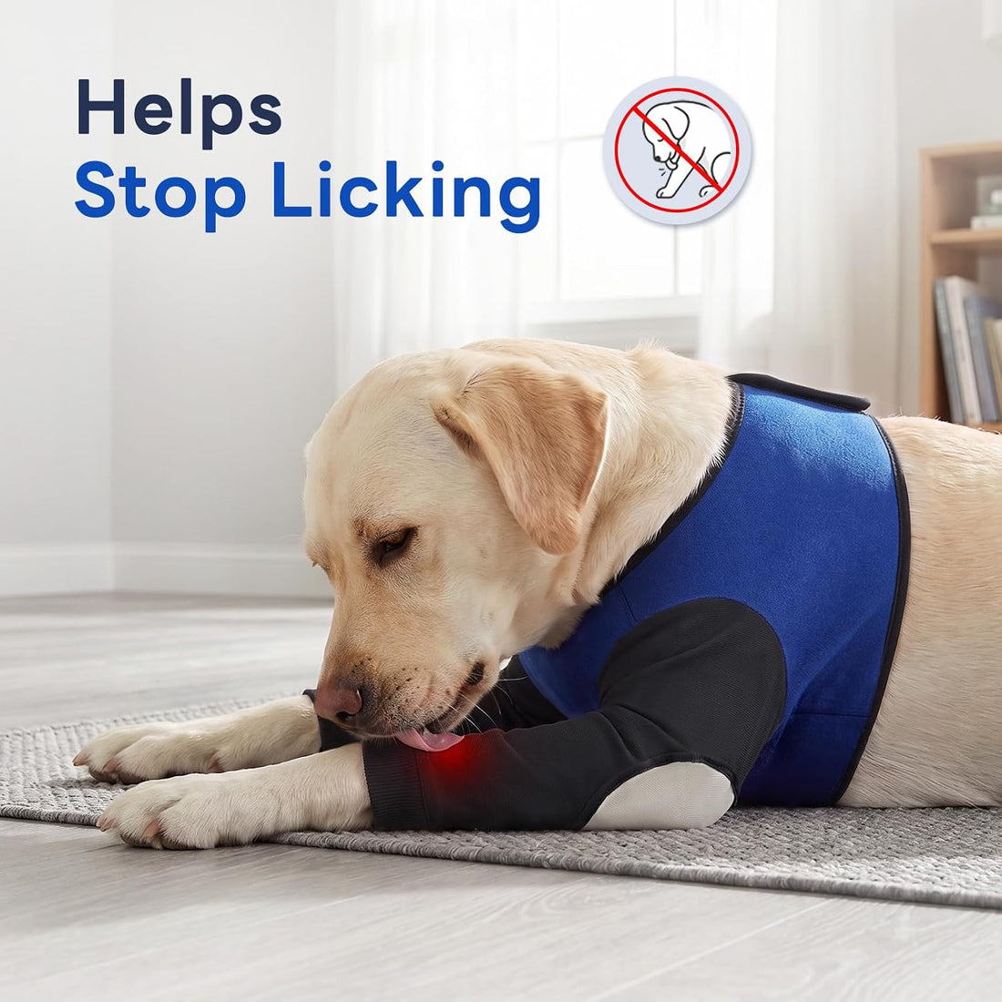 Dog Front Leg Recovery Sleeve to Help Stop Licking, Cone Alternative