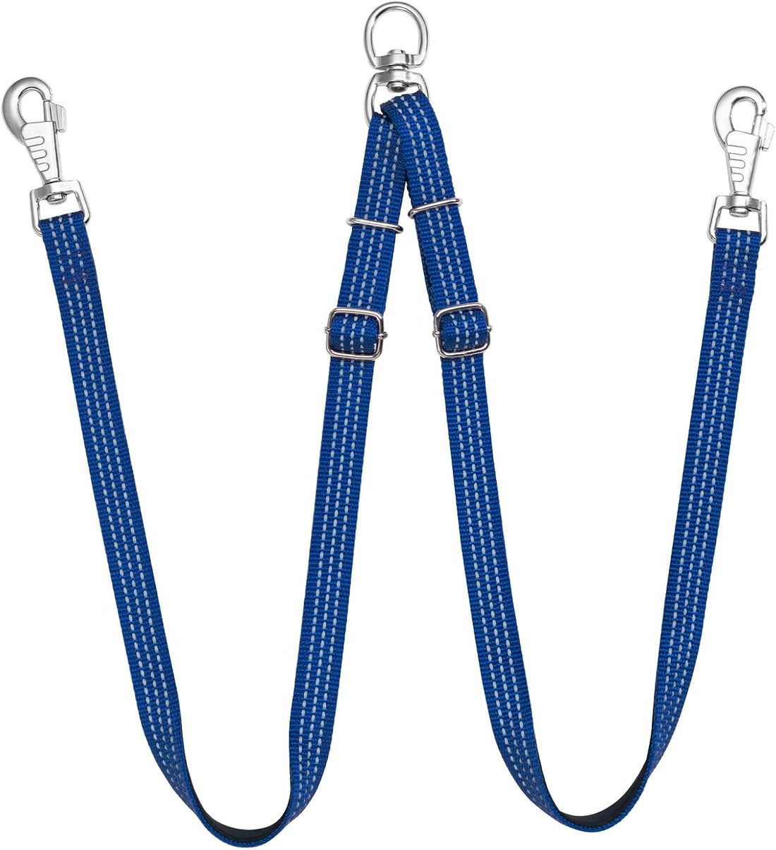 Double Dog Leash Coupler,No Tangle Dog Leashes Connector,Two Dogs