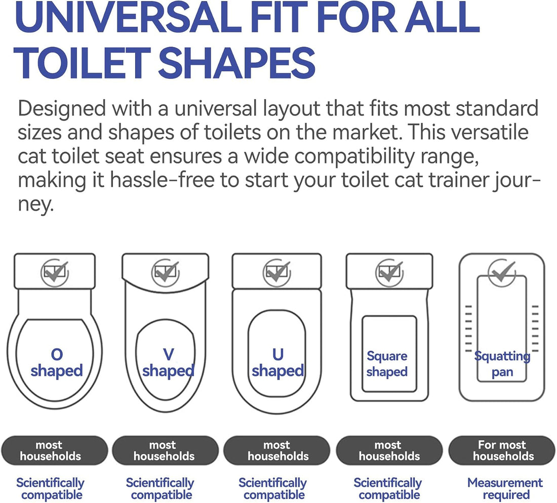 4th Gen Cat Toilet Trainer Kit | Universal Antislip Potty Seat Device