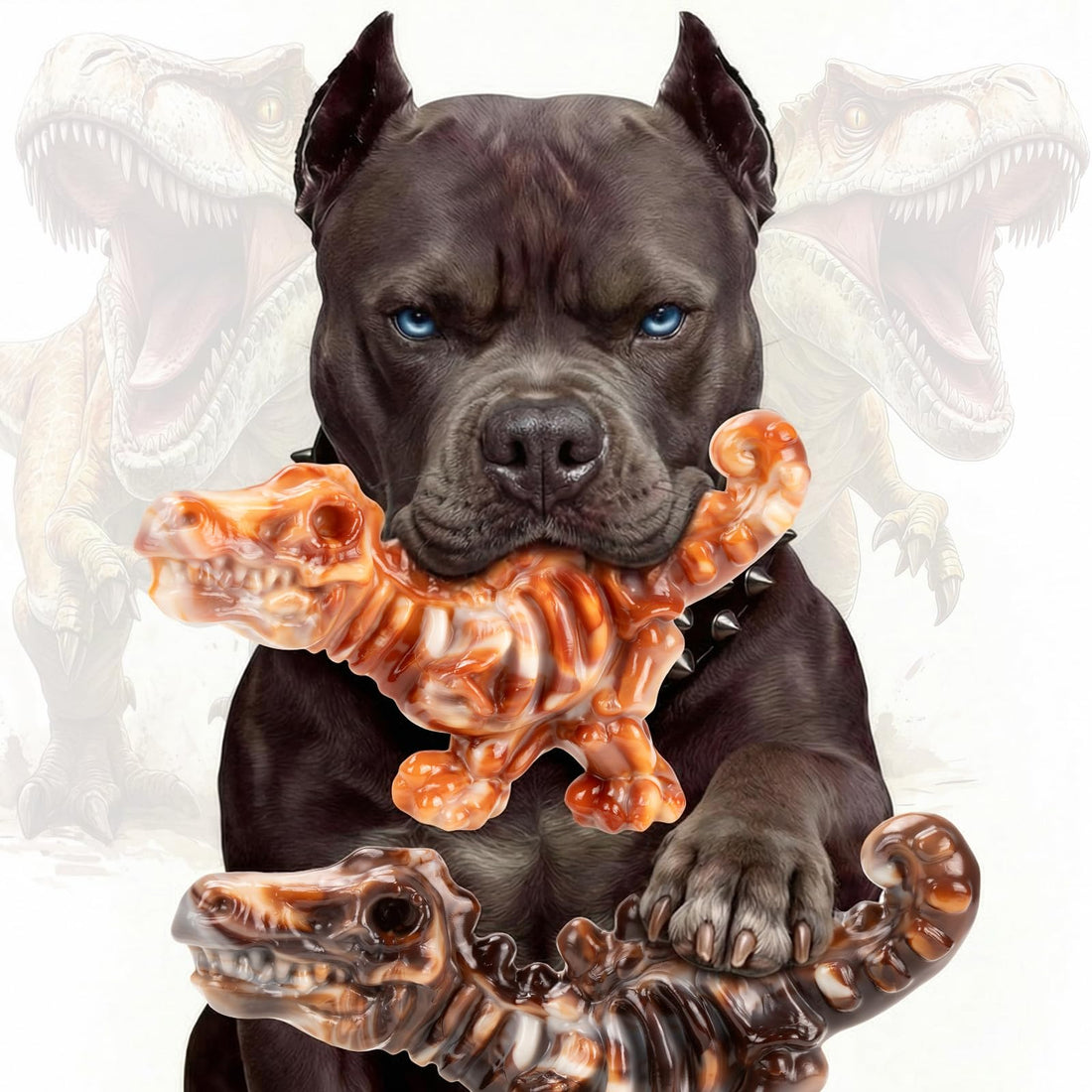 ChienBox DinoBone Dog Toys for Aggressive Chewers