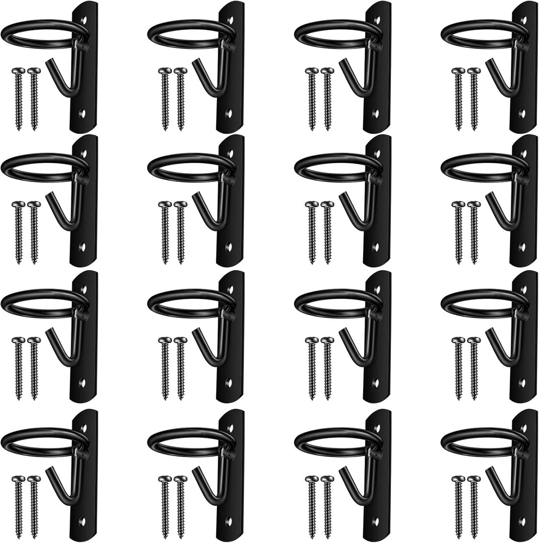 Tudomro 16 Pcs Heavy Duty Bucket Hooks for Horses Holder