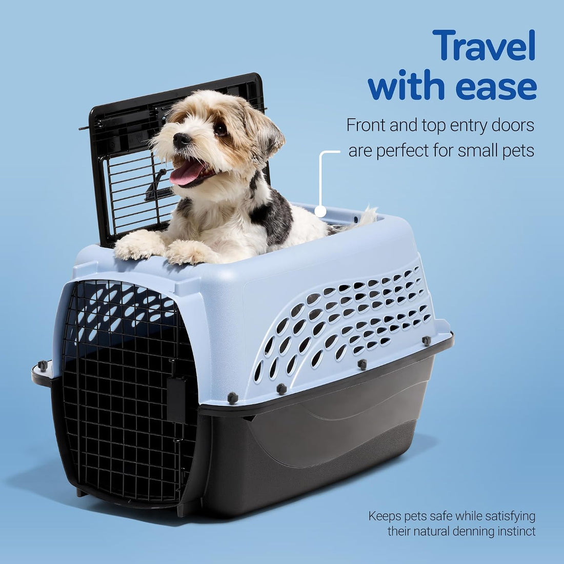 Petmate Plastic Pet Kennel for Cats & Small Dogs