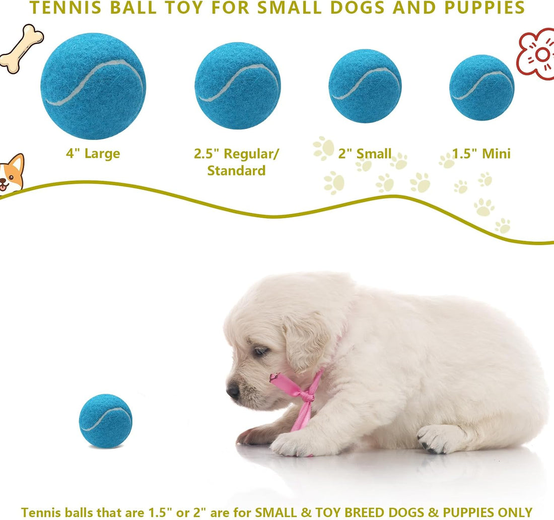 Magicorange 10 Pack Squeaky Mini Tennis Balls, 1.5 inch Small Dog Ball