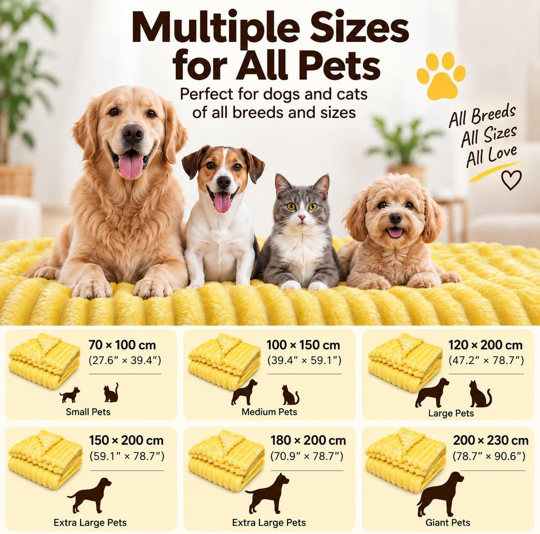 Yellow Dog Blanket Emotional Support Blanket for Dogs
