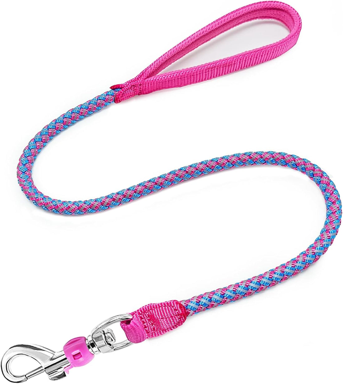 Reflective Dog Leash 2/3/4/6/10ft Braided 1/2" Strong Nylon Rope