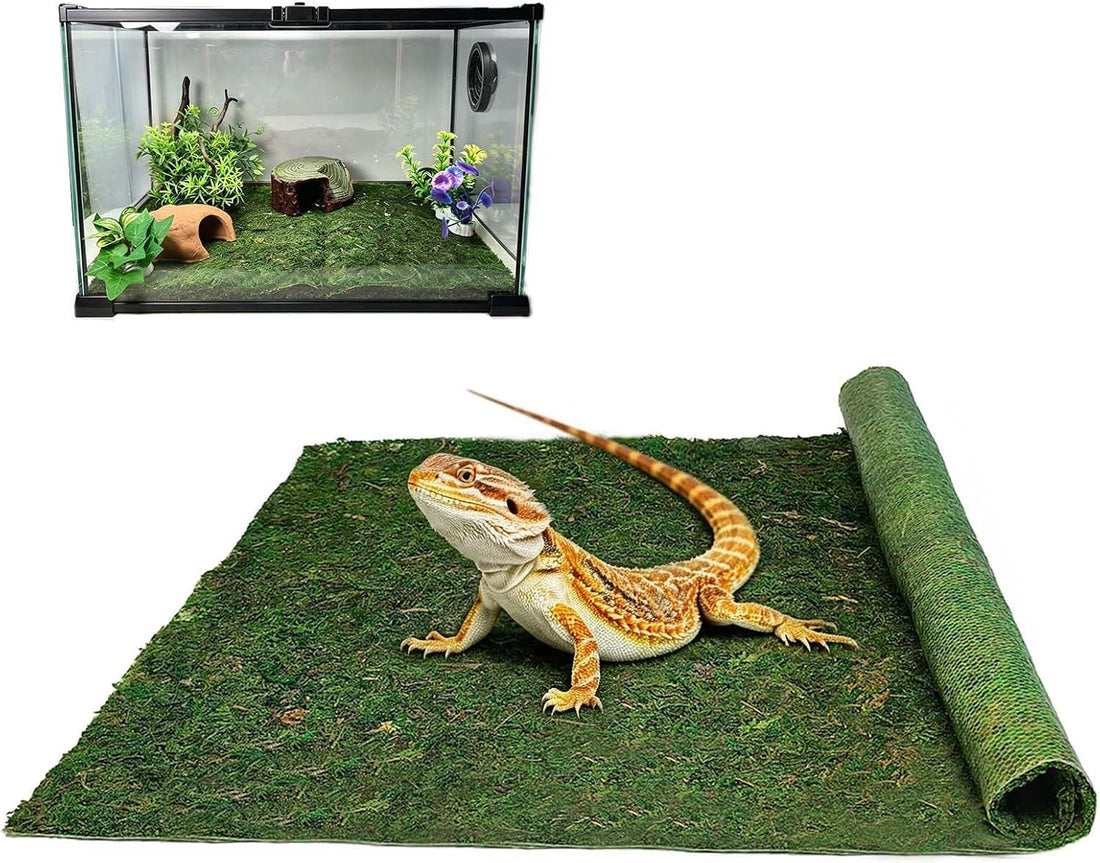Reptile Carpet Terrarium Liner Bedding Substrate Floor Mat,15.7"x11.8"
