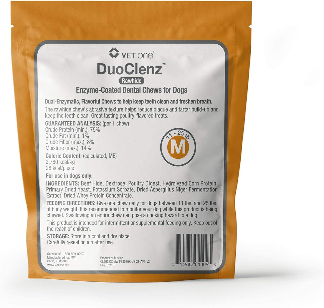 VetOne DuoClenz Dental Chews for Dogs