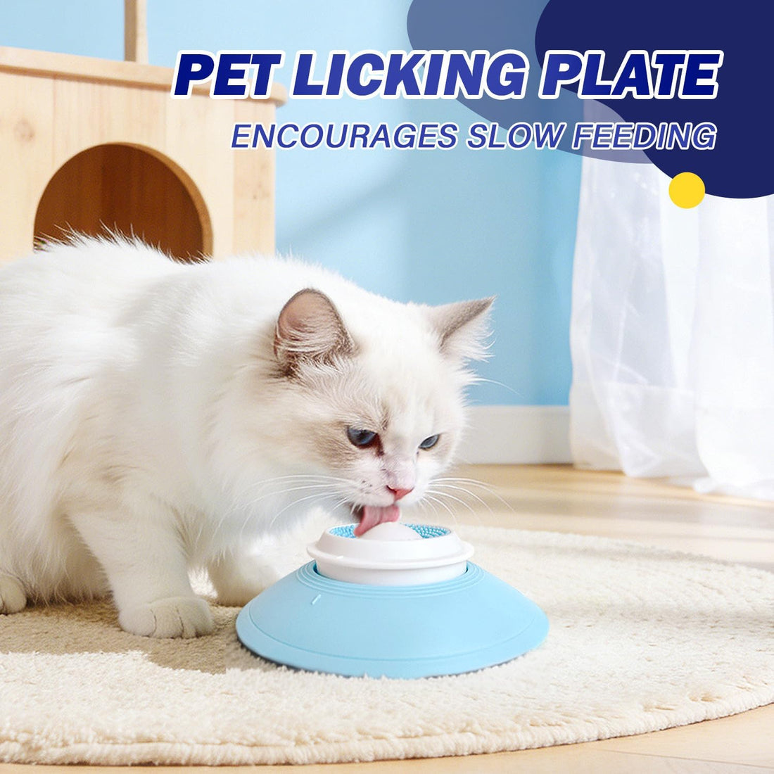 Slow Feeder cat Bowl, Interactive Licking Bowl for Wet & Liquid Food