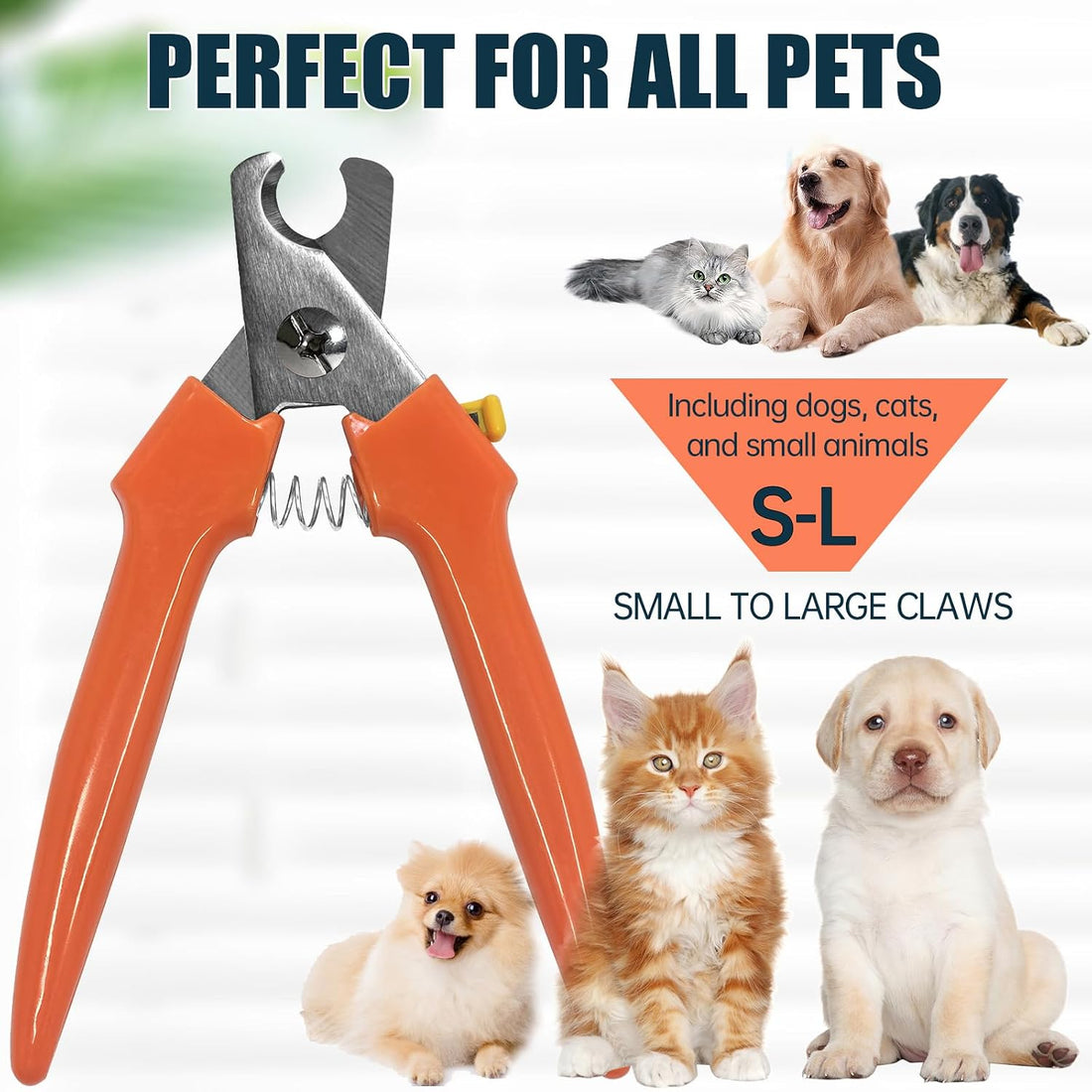 Dog Nail Trimmers #767C, Large and Small Breed Pet Nail Clippers
