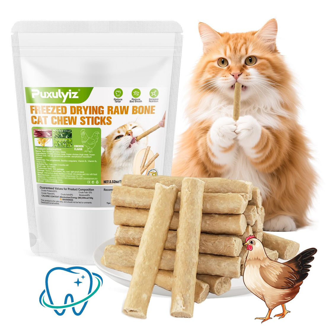 Freezed Dried Cat Chew Sticks