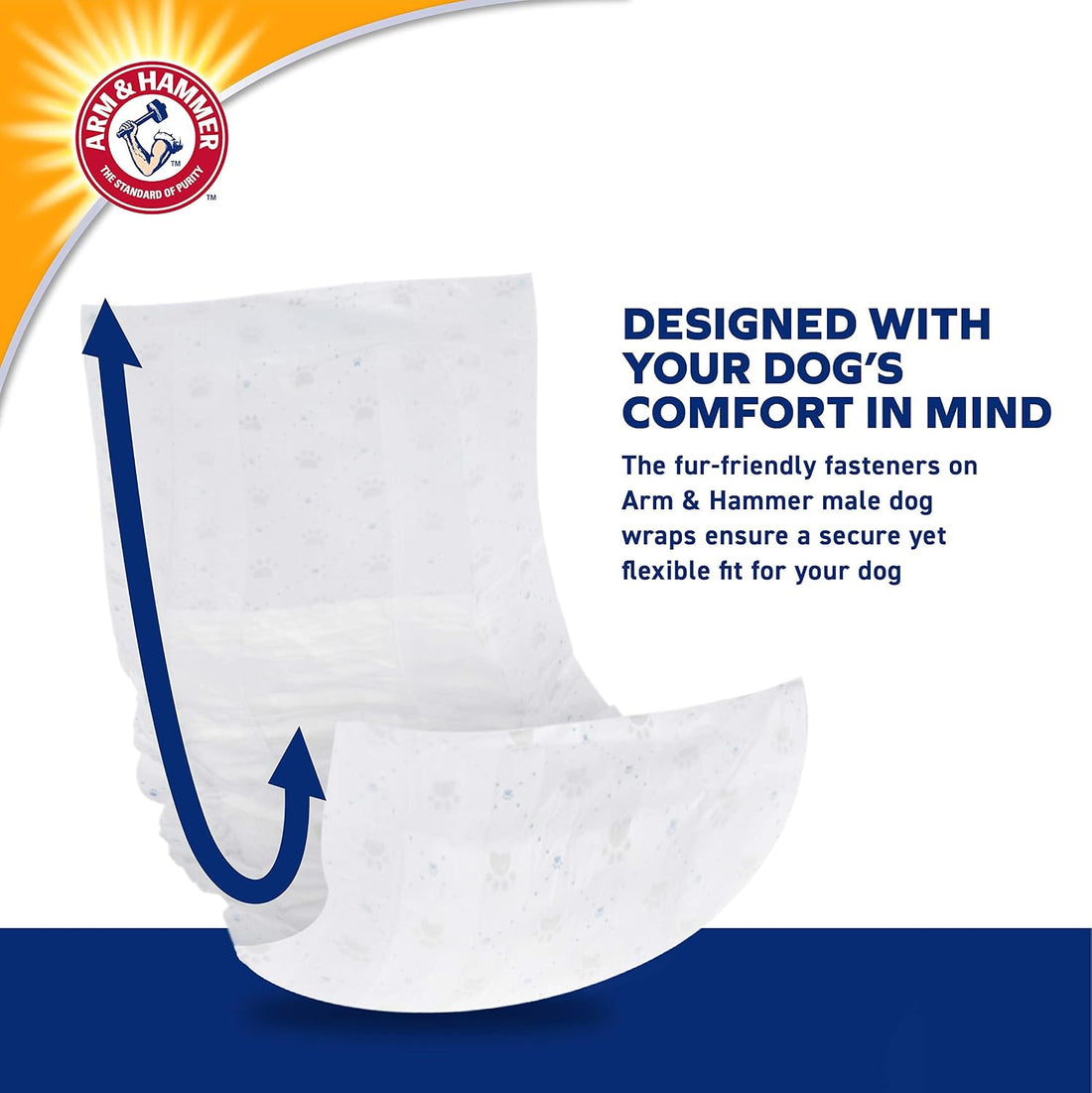 Arm & Hammer Small Male Dog Belly Band Wraps, 12 Count
