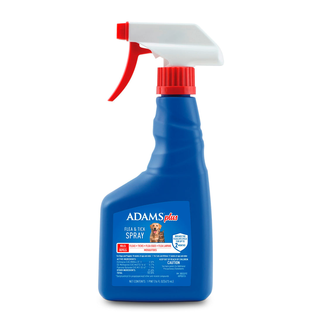 ADAMS Plus Flea & Tick Dog and Cat Spray, Kills Fleas & Ticks