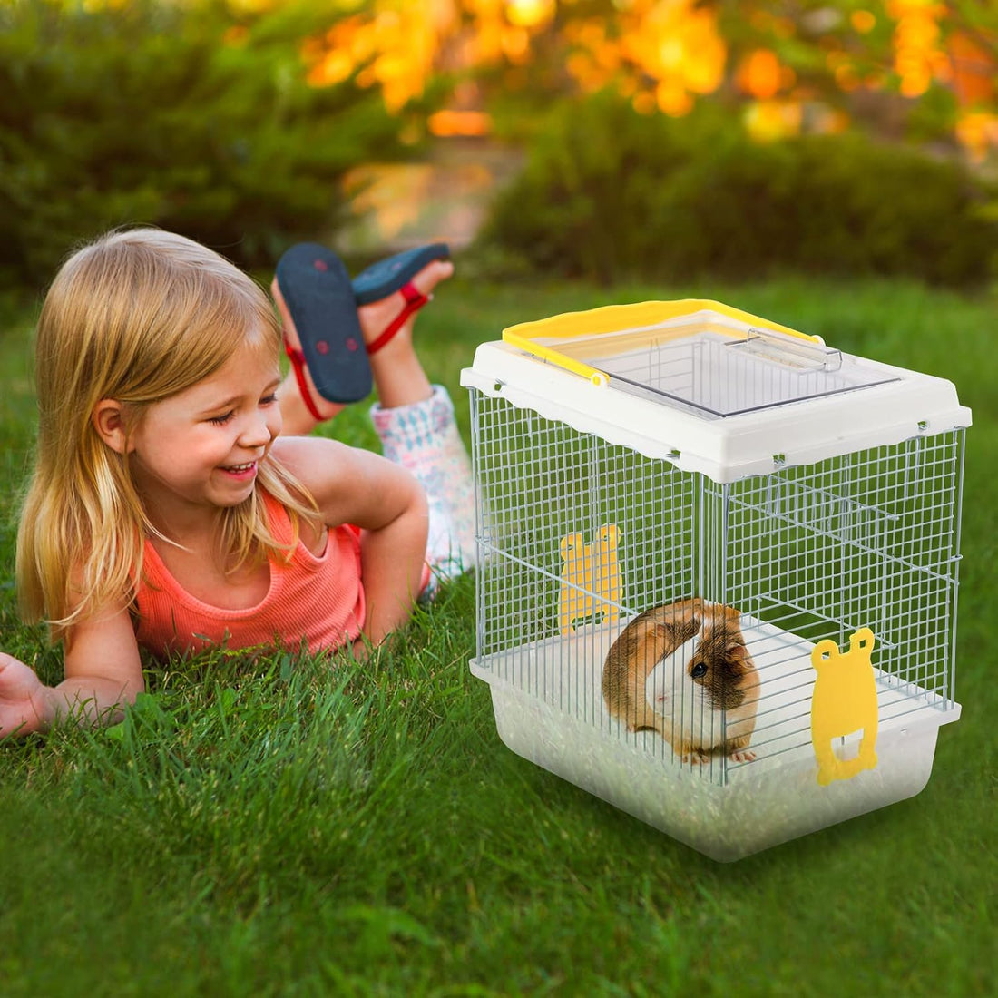 Hamster Travel Portable Carrier Cage Small Animal Carry Case
