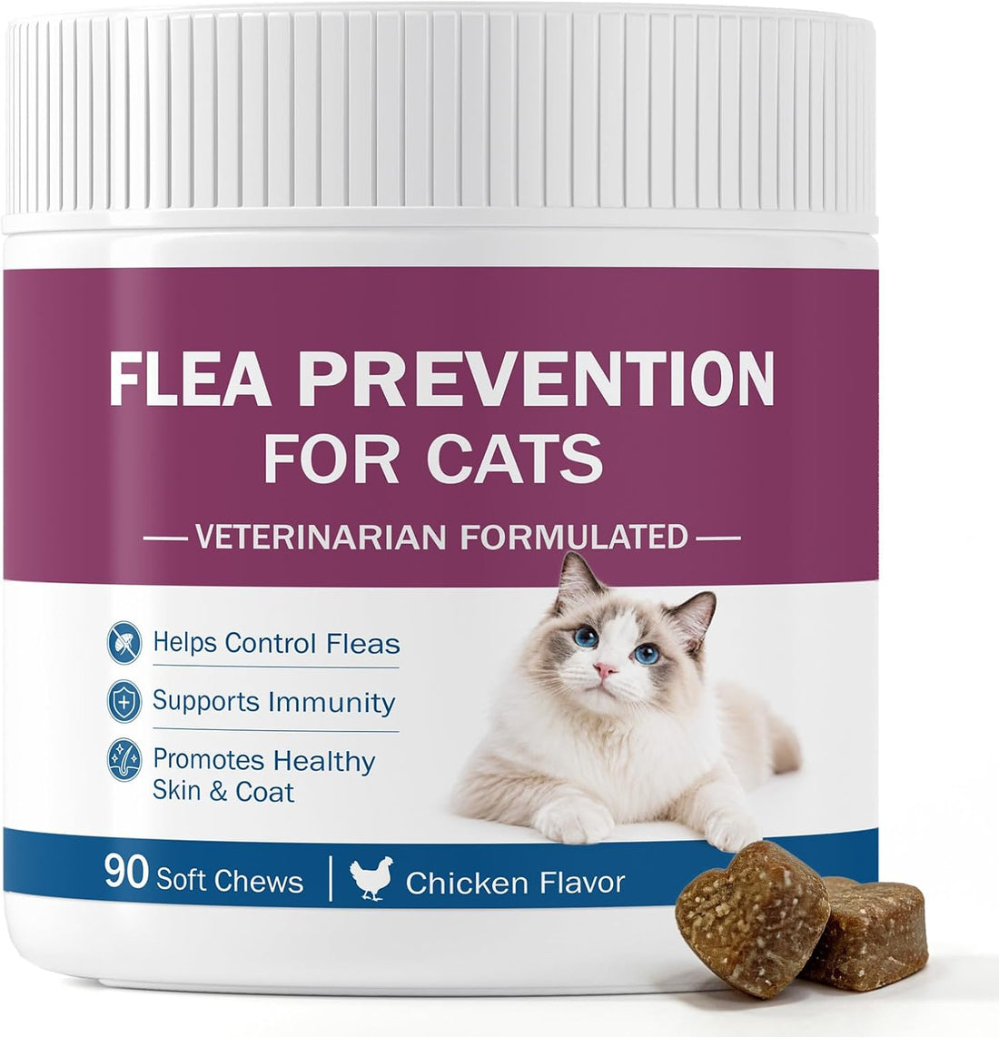 Flea Prevention for Cats, Cat Flea Chewables Over 2 lbs
