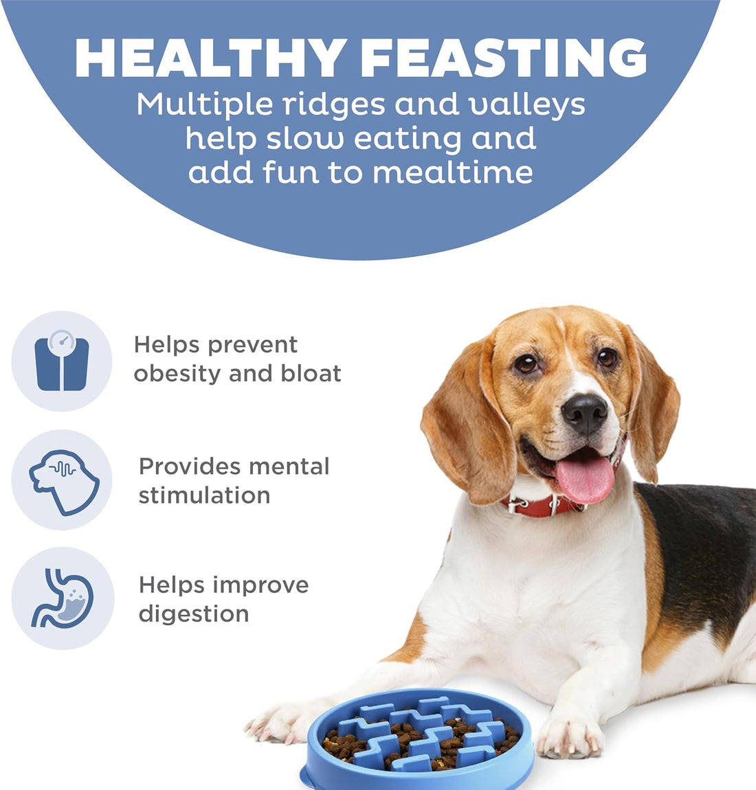 Outward Hound Fun Feeder Slo Bowl – Medium 2‑Cup Capacity