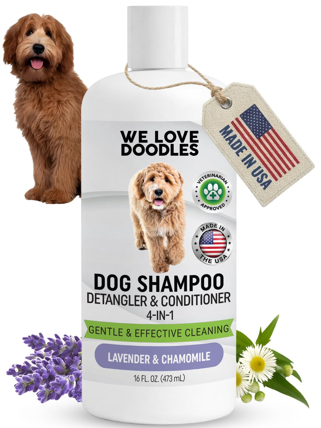 Dog Shampoo, Conditioner & Detangler - Best Shampoo for Goldendoodles