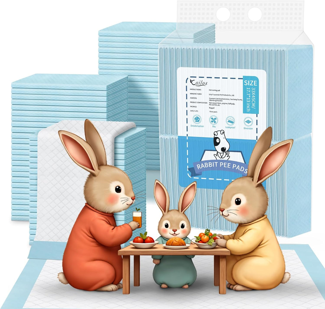 Rabbit Pee Pads Bunny Toilet/Potty Training Pad Super Absorbent Cage