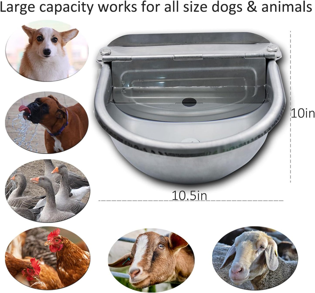 Automatic Dog Water Bowl Dispenser Large Pet Waterer Feeder