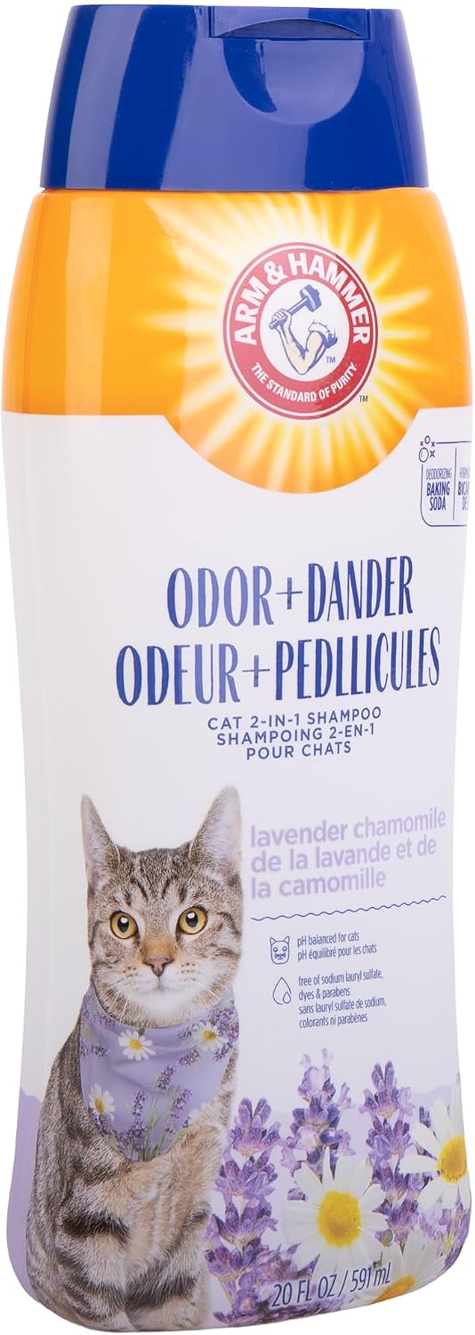 Arm & Hammer 2-in-1 Deodorizing & Dander Reducing Shampoo for Cats