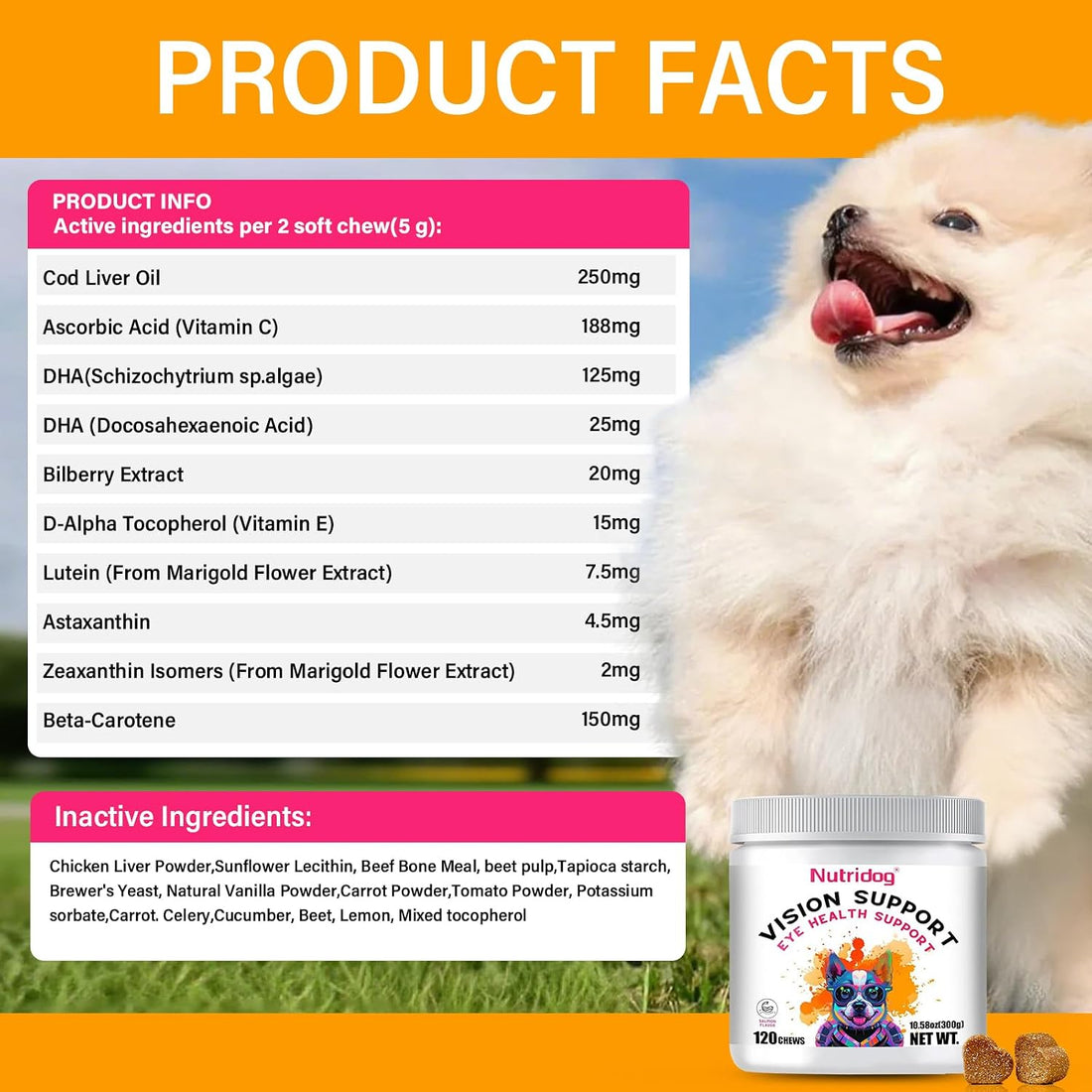 Nutridog Eye Supplements for Dogs