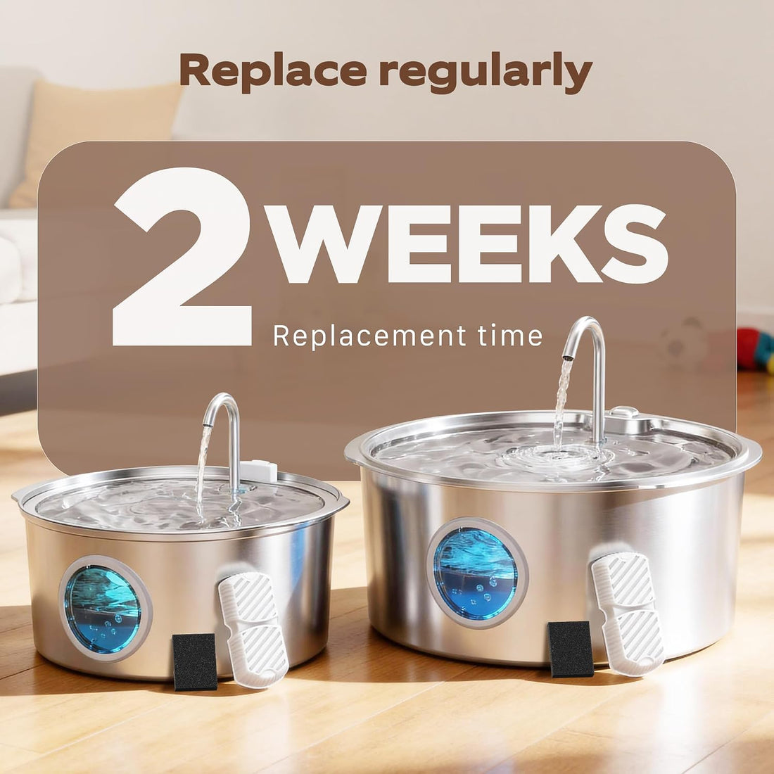GROOKPET Pet Fountain Filter Replacement
