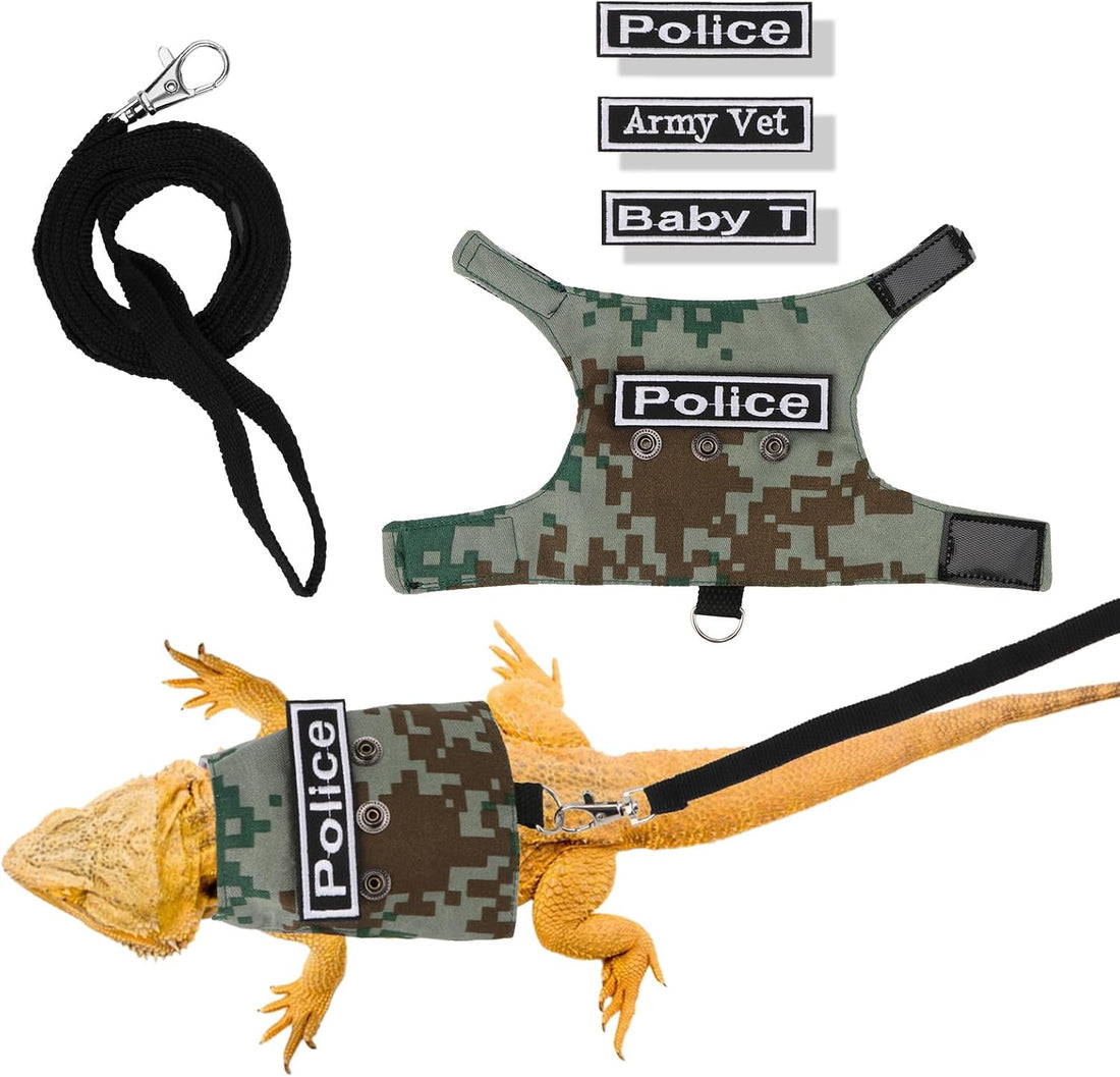 Hypeety Bearded Dragon Harness and Leash Set for Outdoor Walking