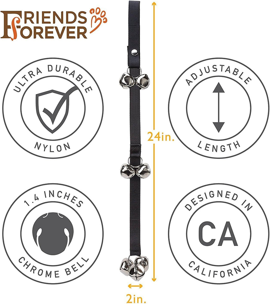 Friends Forever Housetraining Dog Doorbell for Bathroom Potty Training