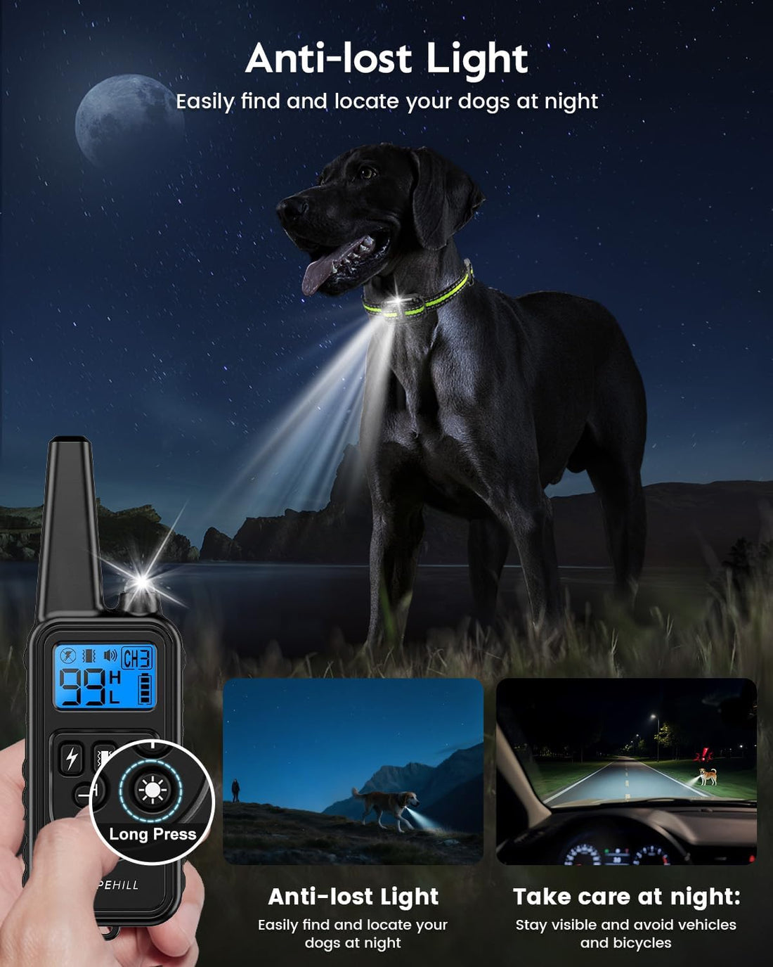 SLOPEHILL Dog Training Collar with Remote