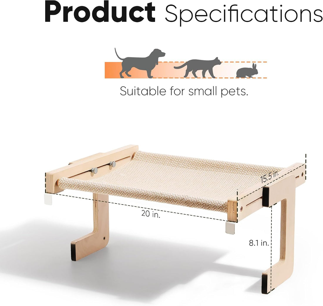 FUKUMARU 3-in-1 Cat Window Perch, Convertible Hammock for Windowsill