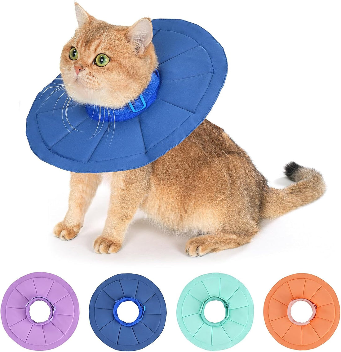 Avont Inflatable Cat Cone, Lightweight Recovery Collar, L