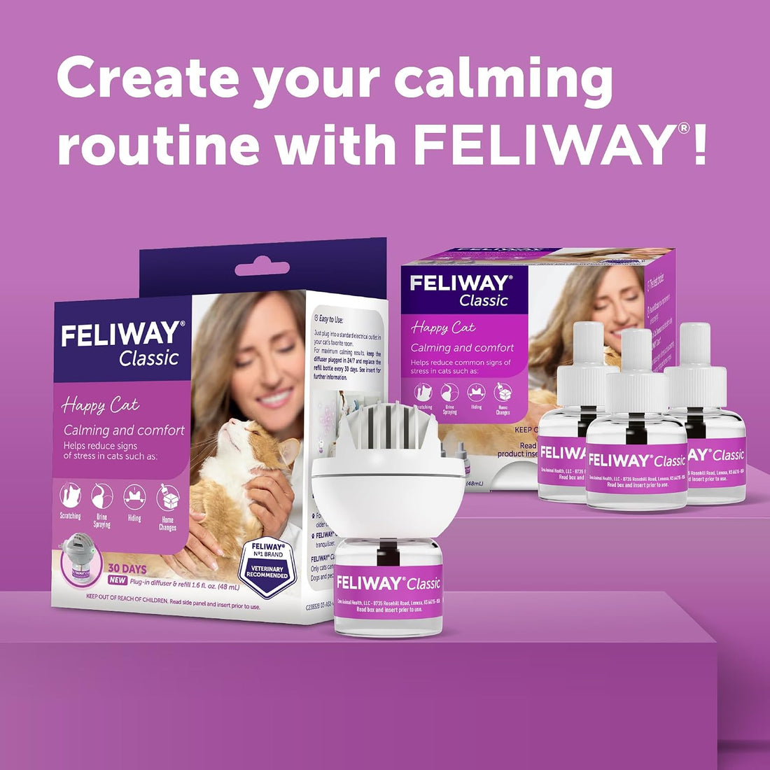 FELIWAY Classic Cat Calming Diffuser Refill
