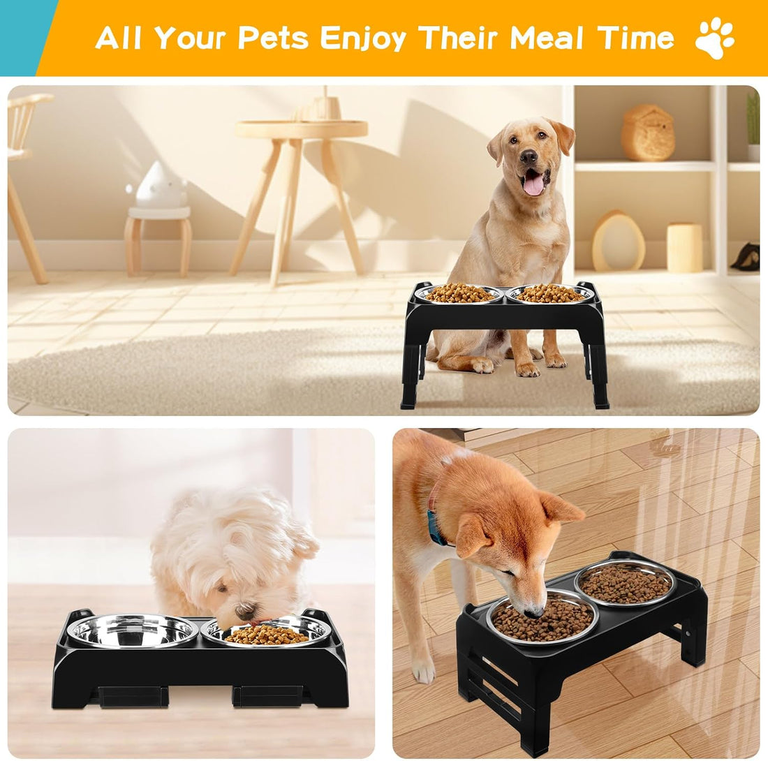 COMESOON Elevated Dog Bowls for Small Medium Dogs
