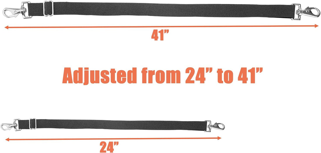 Pack of 6 Adjustable Length Elastic Leg Straps for Horse