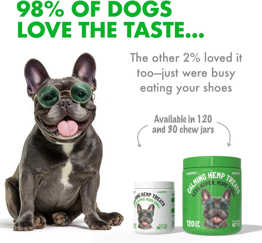 Calming Hemp Treats for Dogs Made in USA Organic Hemp Natural
