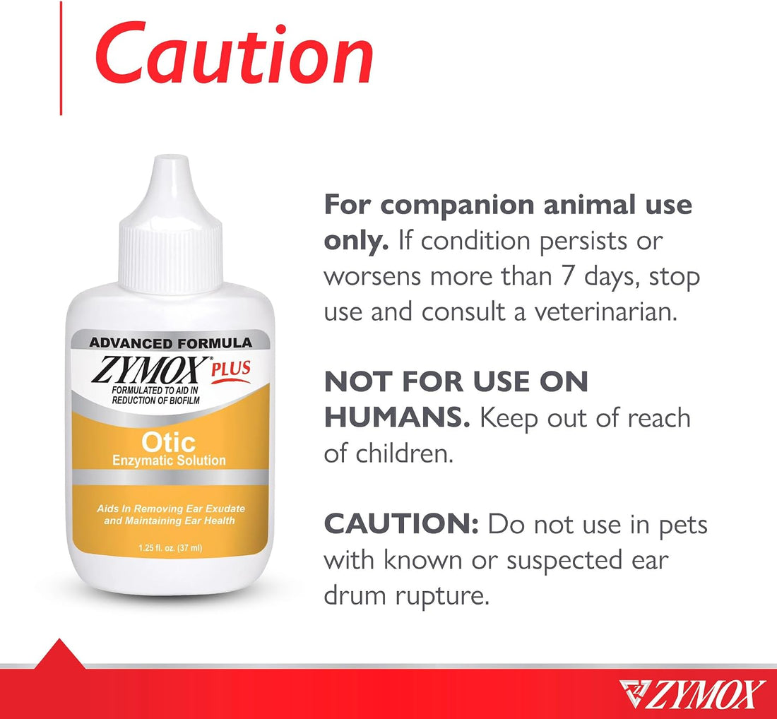 Zymox Advanced Formula Otic Plus Enzymatic Ear Solution for Dogs