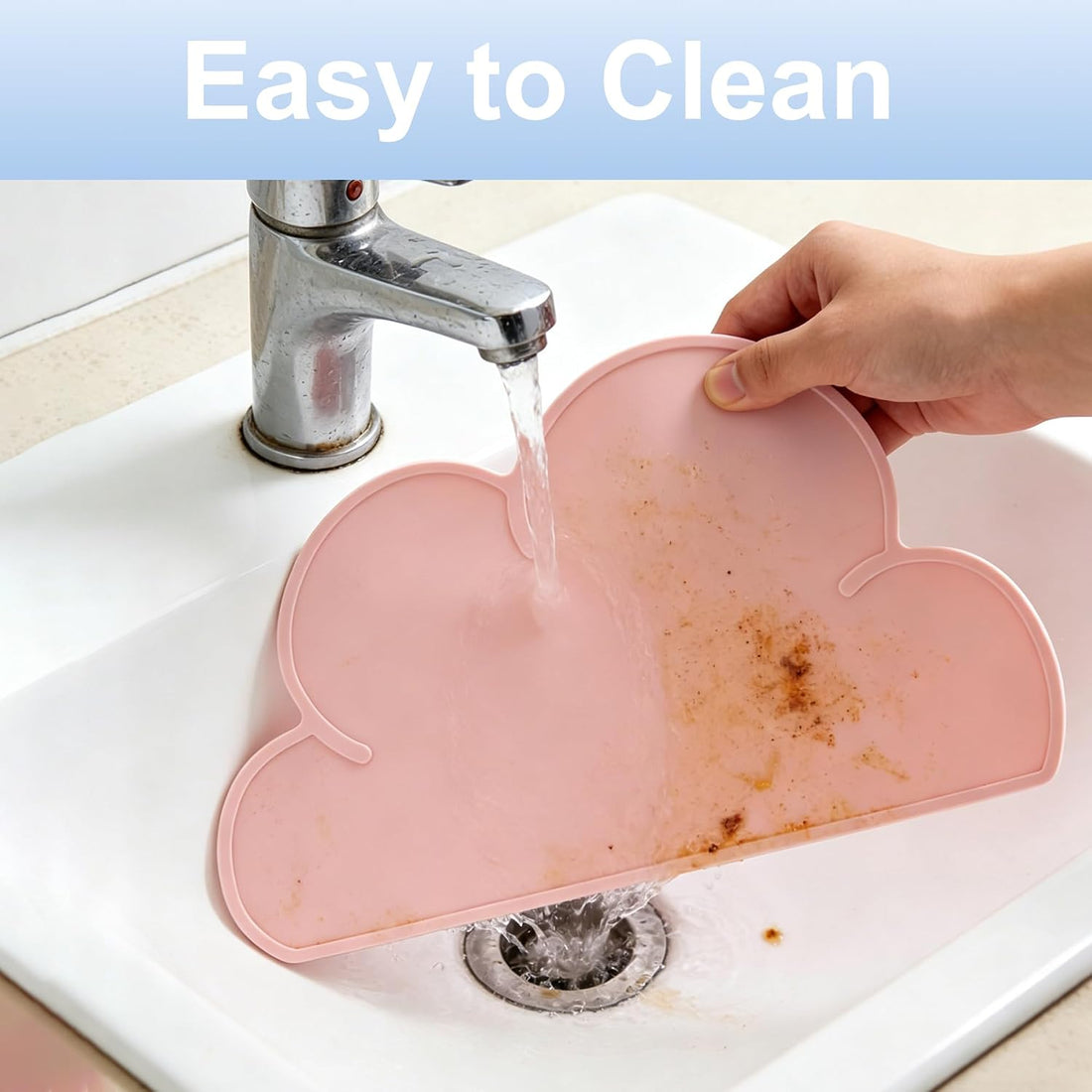 Cat & Dog Food Mat Silicone Pet Feeding Mat with Raised Edges