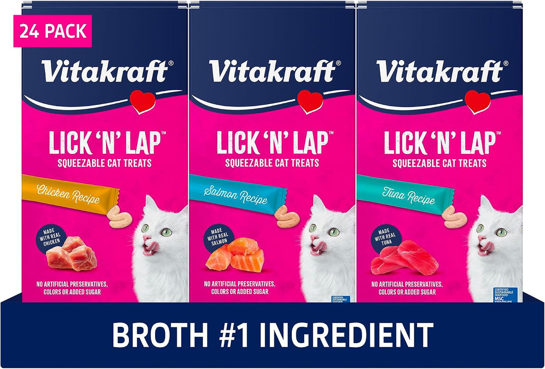 Vitakraft Lick 'N' Lap Real Chicken Squeezeable Liquid Cat Treats