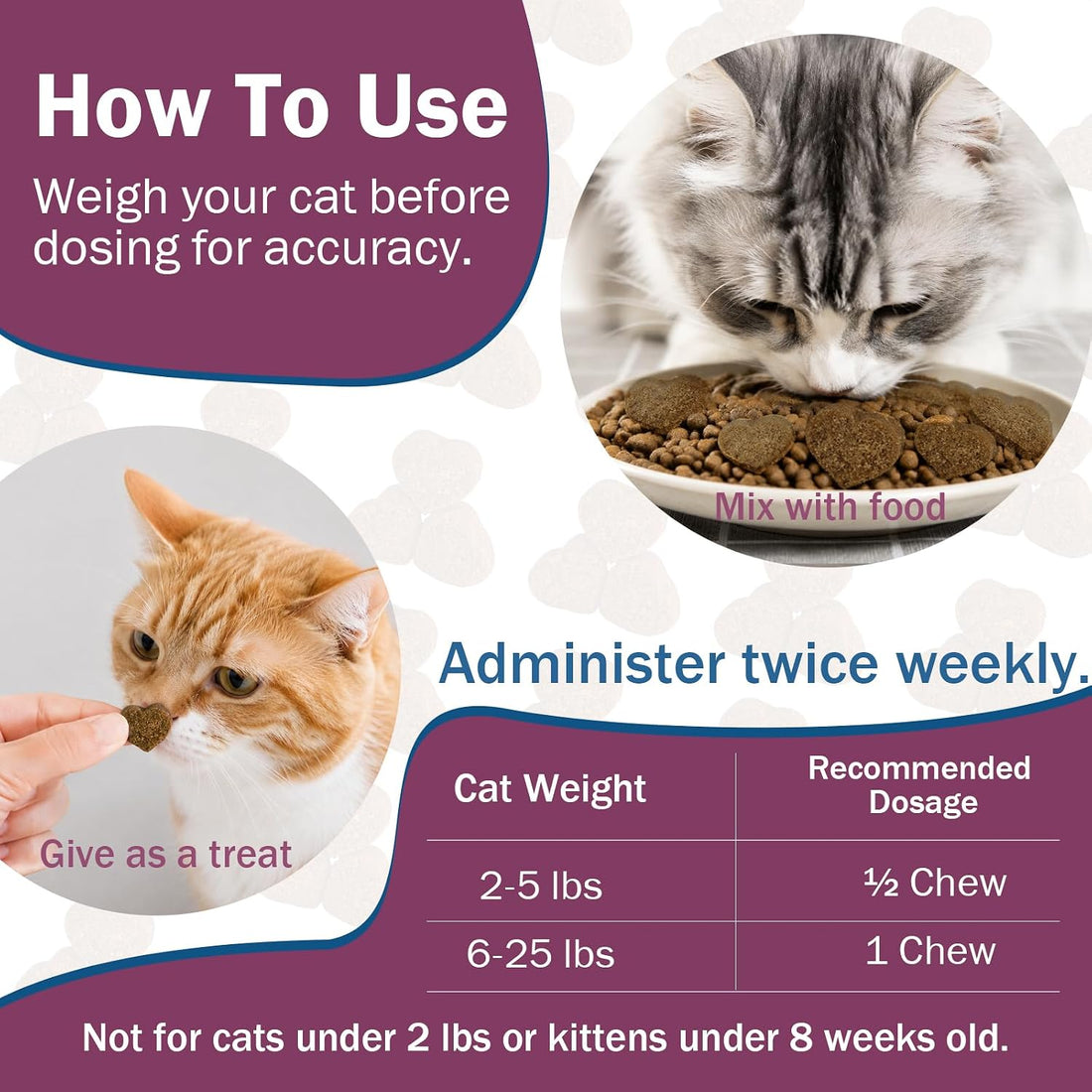 Flea Prevention for Cats, Cat Flea Chewables Over 2 lbs