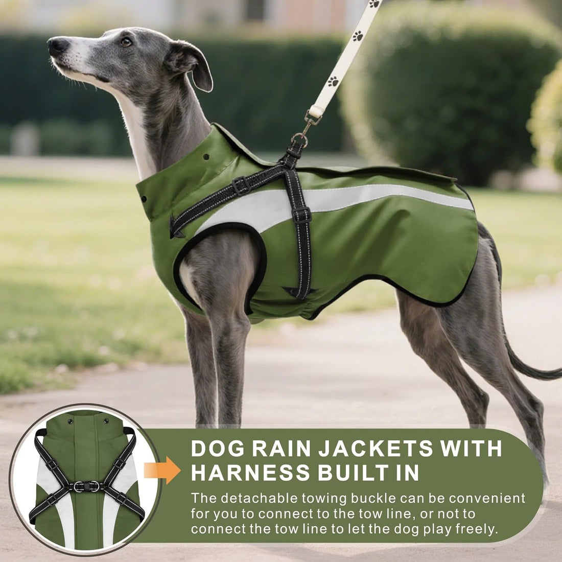 Dog Raincoat Waterproof Raincoats for Dog Reflective Dogs Rain