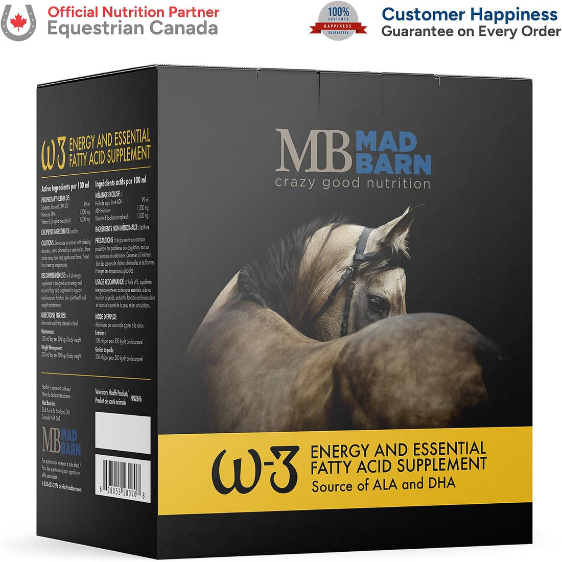 Mad Barn - W-3 Oil 5 L with Omega-3 DHA & Natural Vitamin E