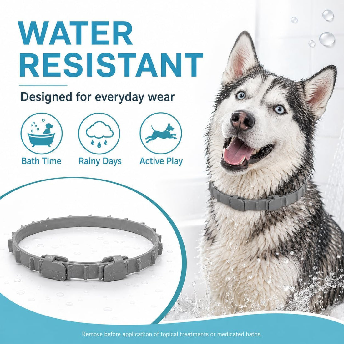 Craveit Flea and Tick Collar for Dogs, 2 Pack, Large Dogs Over 18 lbs