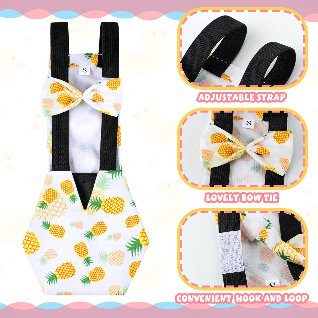 DoubleFill 6 Pcs Chicken Diapers for Indoor Chickens