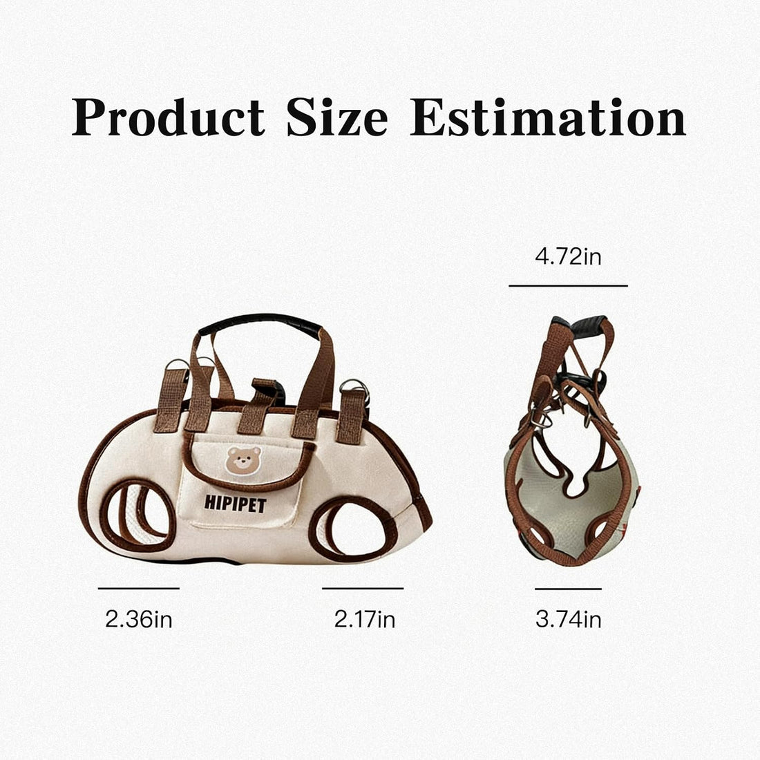 Small Dog Sling Carrier - Breathable Puppy Carrier with Pockets