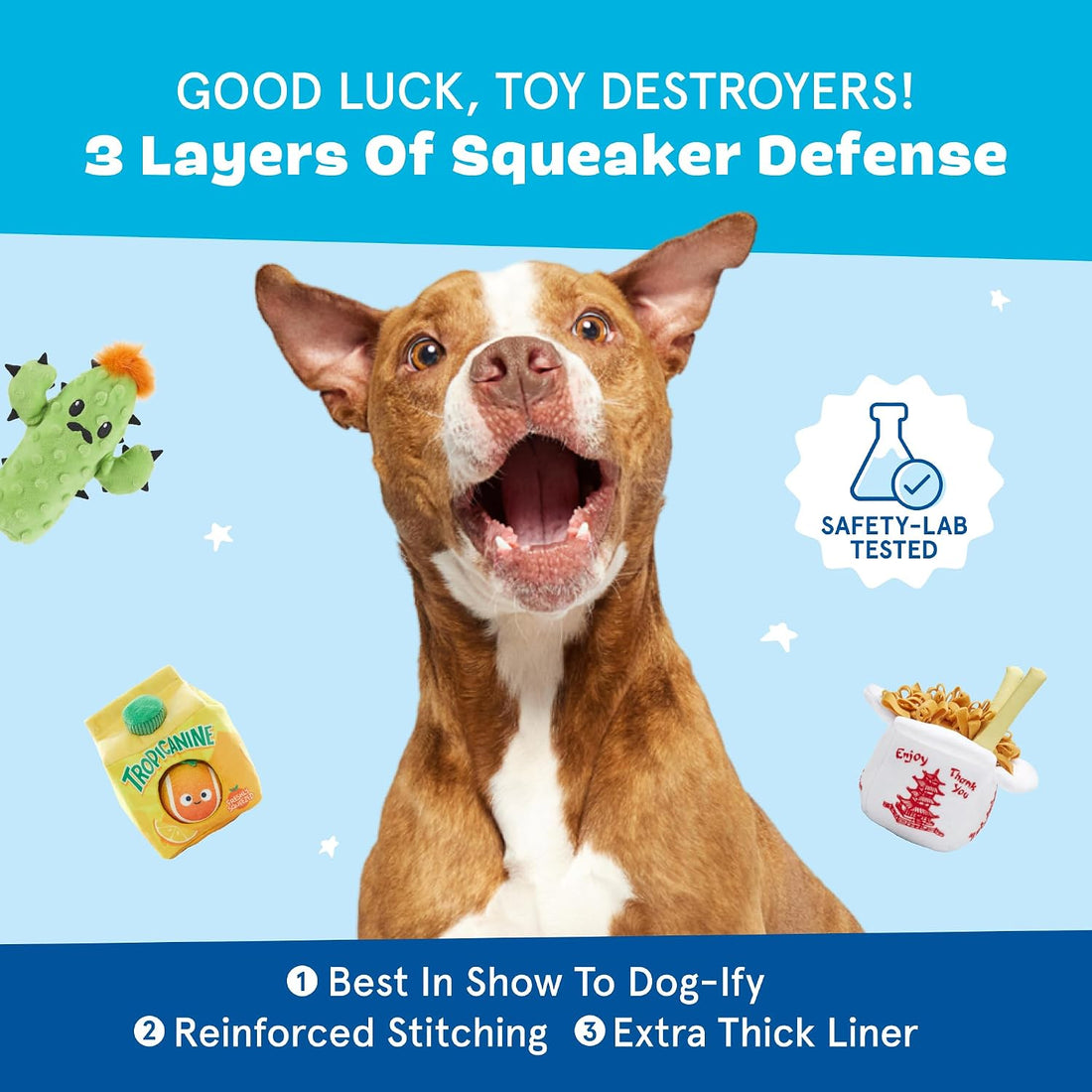 Barkbox Dog Toys – Barker’s Dozen Donuts Plush 4 in 1 Multi Part