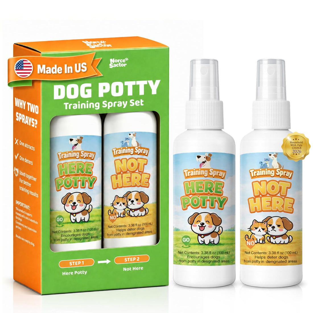 Norce Sactor Potty Training Spray for Dogs