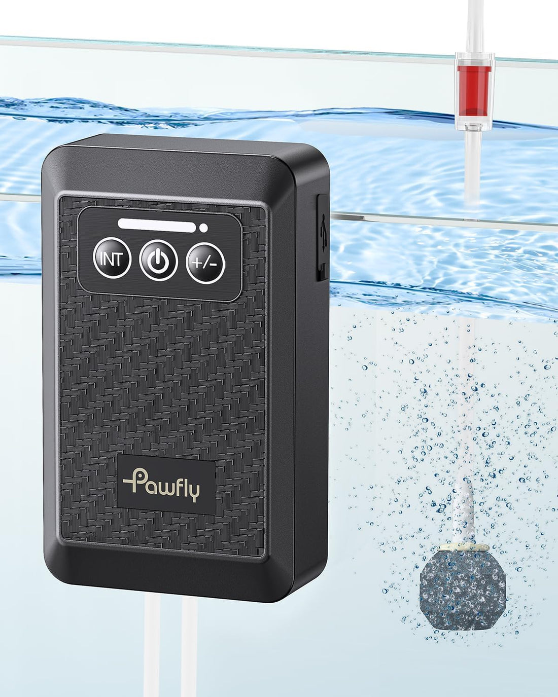 Pawfly Aquarium Lithium Battery Powered Air Pump USB Rechargeable