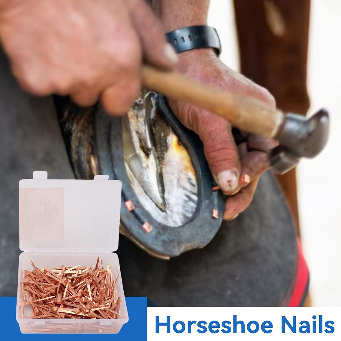51 mm E5 Copper Plated Horseshoe Nails