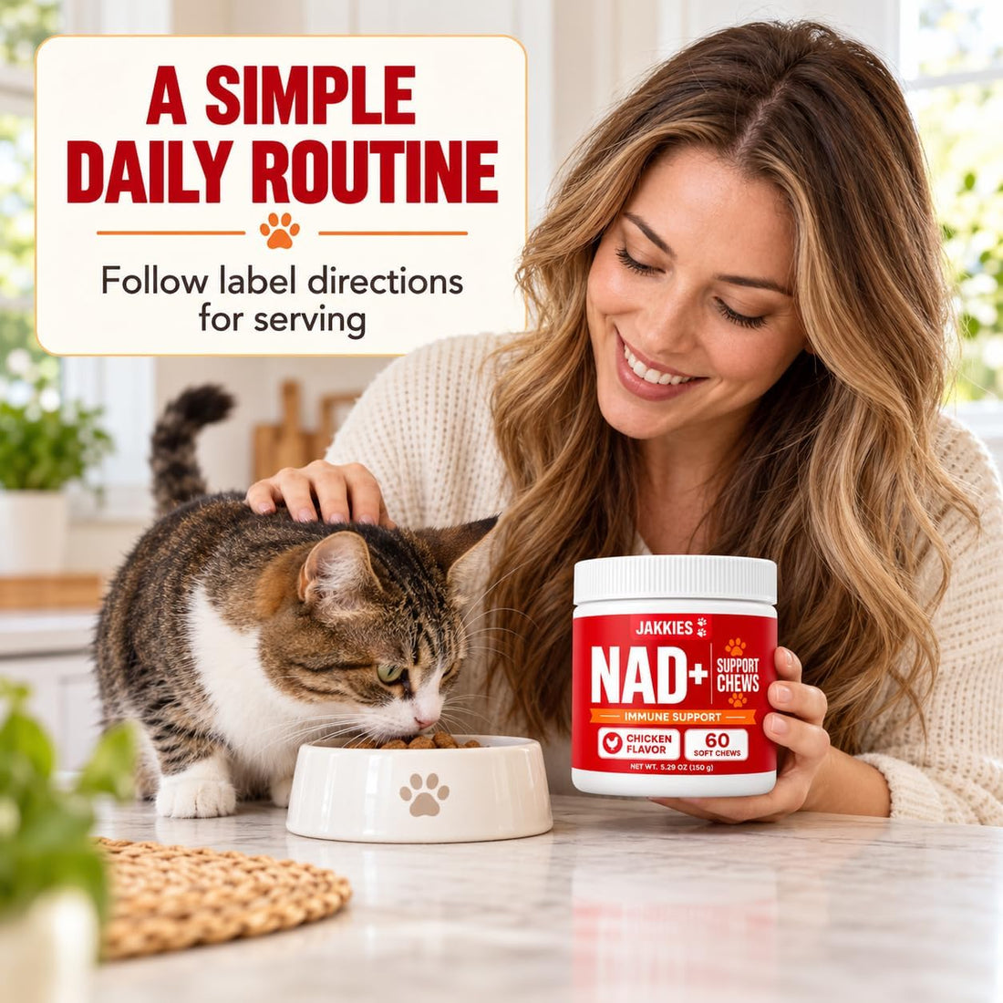 Jakkies NAD+ Support Chews for Cats