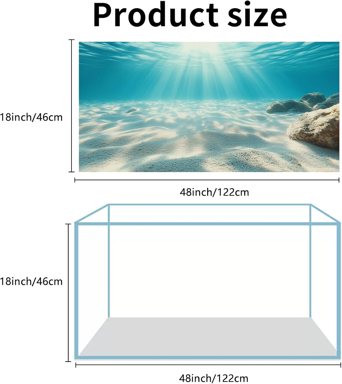 COMSUN 3 PCS Aquarium Background